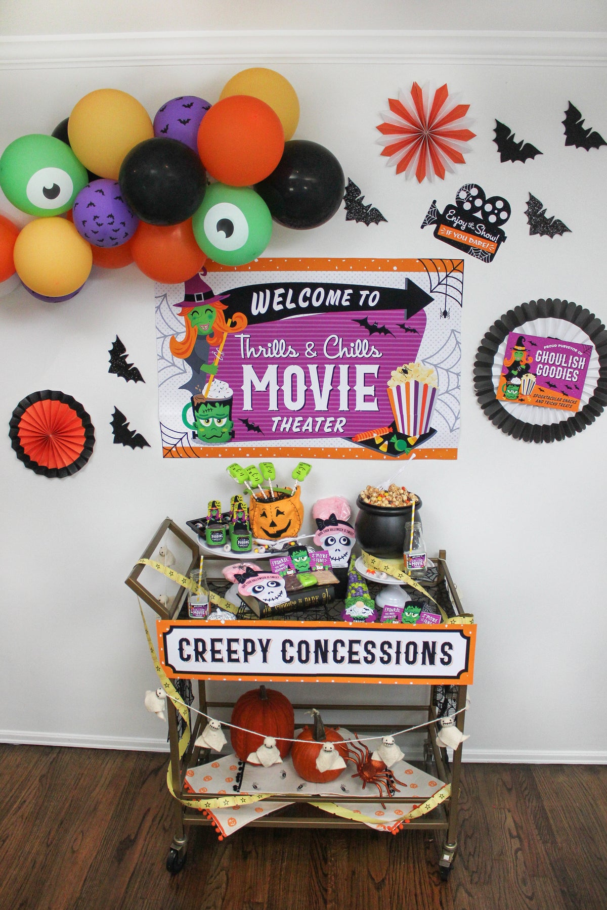 Halloween Movie Night Decor Pack