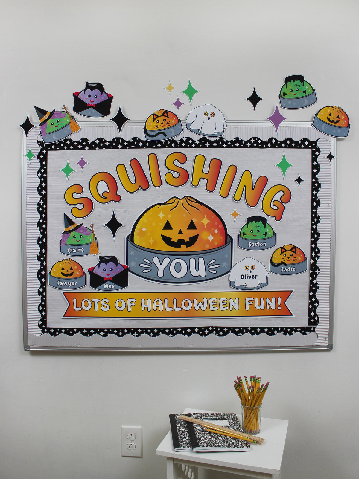 Halloween Squishy Dumpling Bulletin Board