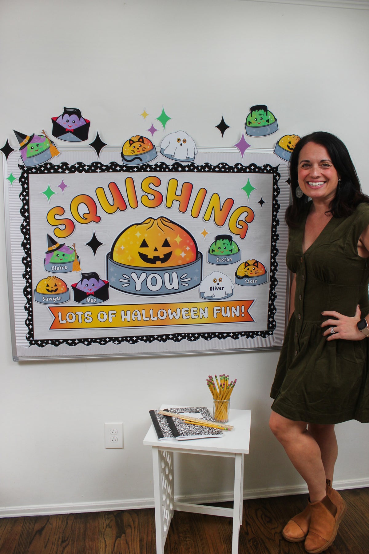 Halloween Squishy Dumpling Bulletin Board