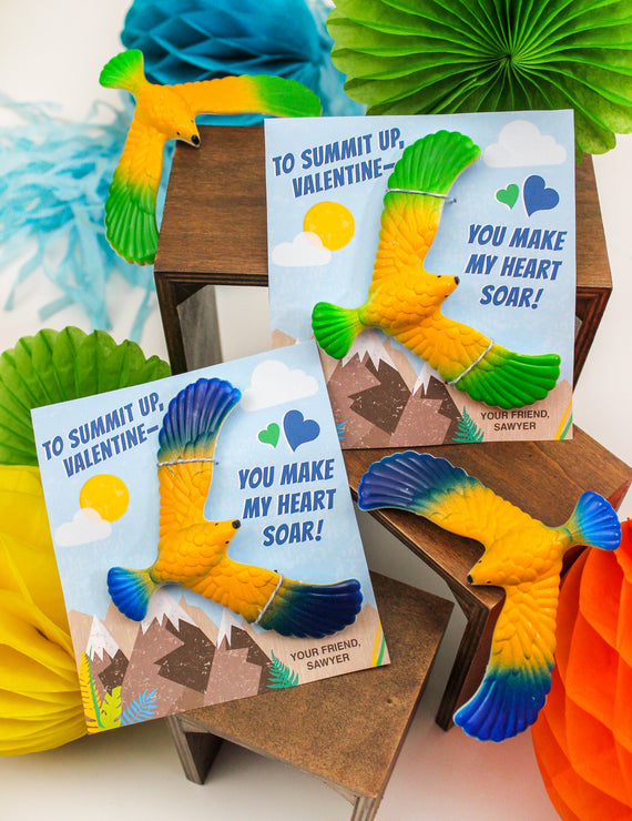 Soaring Heart Bird Kids Valentine