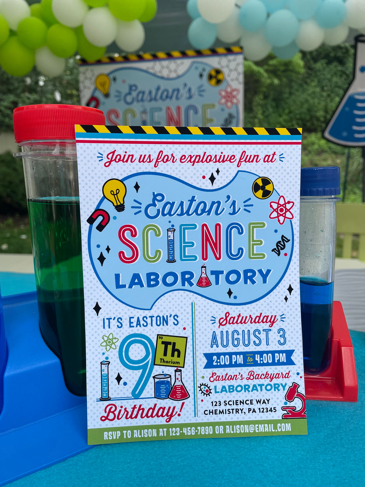 Science Party Invitation