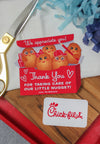 Teacher Appreciation Chicken Nugget Gift Card Holder