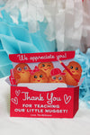 Teacher Appreciation Chicken Nugget Gift Card Holder