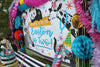 Party Animal Zoo Birthday Backdrop Sign