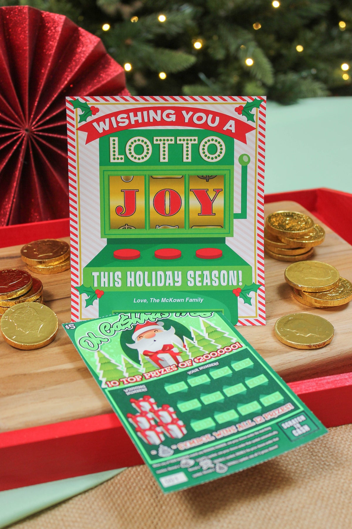 Lottery Ticket Christmas Joy Slot Machine