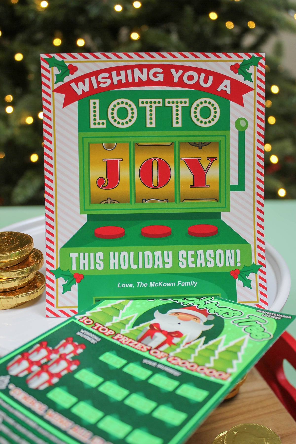 Lottery Ticket Christmas Joy Slot Machine