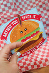 Burger Restaurant Gift Card Holders