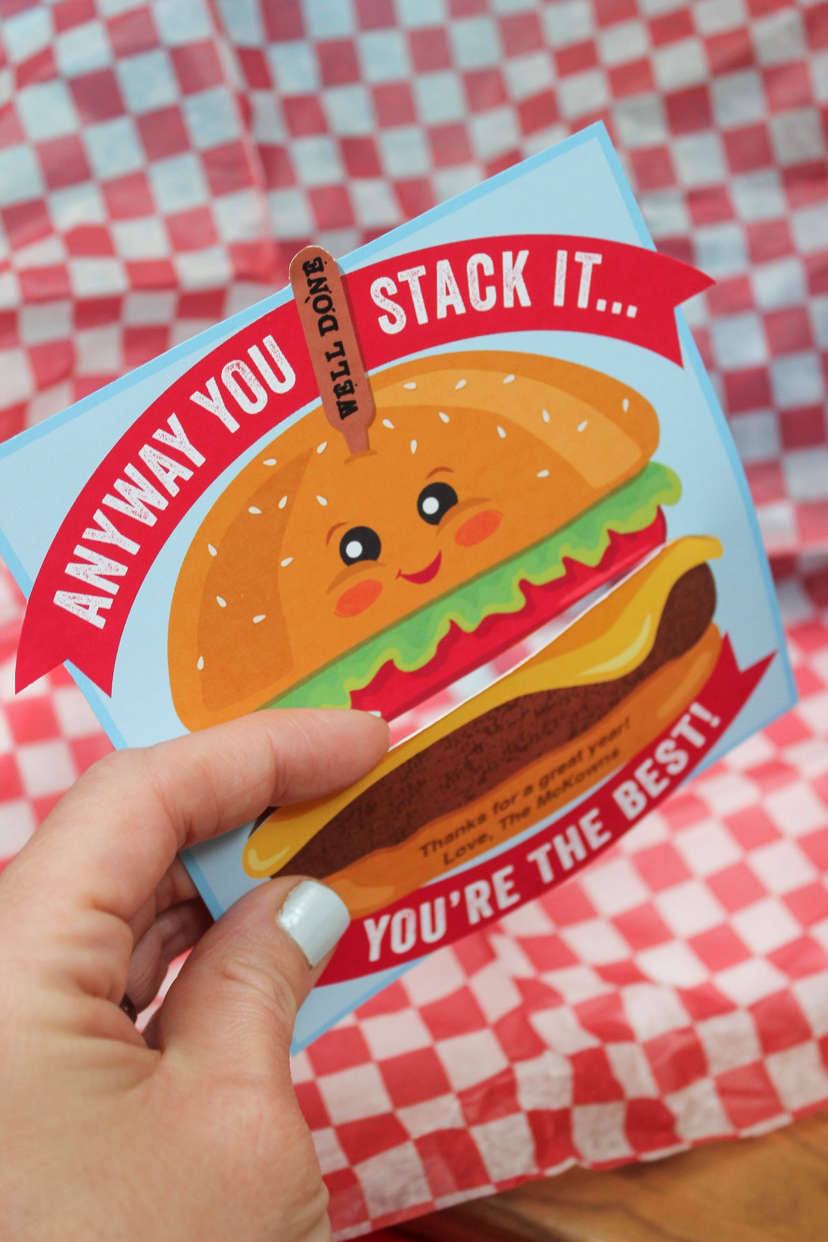 Burger Restaurant Gift Card Holders