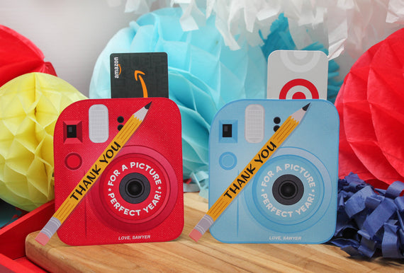 “Picture Perfect Year” Instant Camera Gift Card Holders