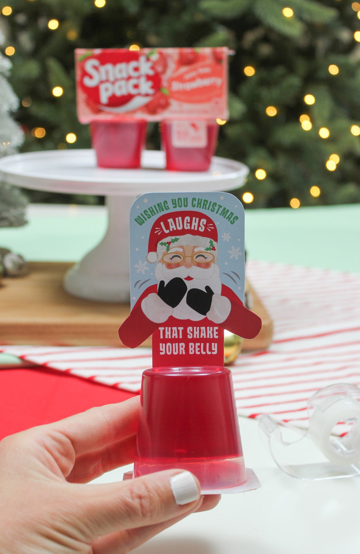 Santa Jello Christmas Treat