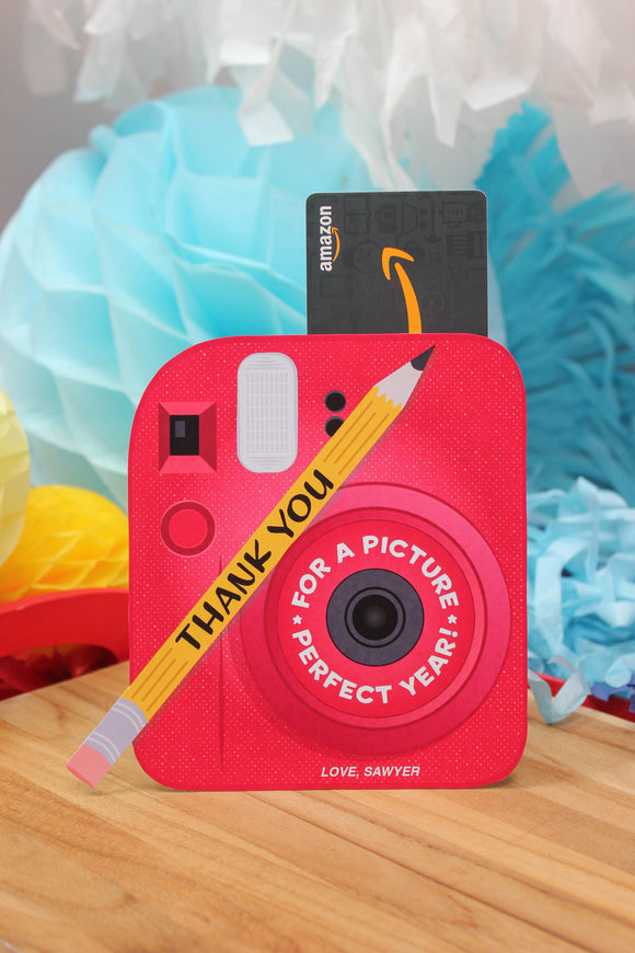 “Picture Perfect Year” Instant Camera Gift Card Holders