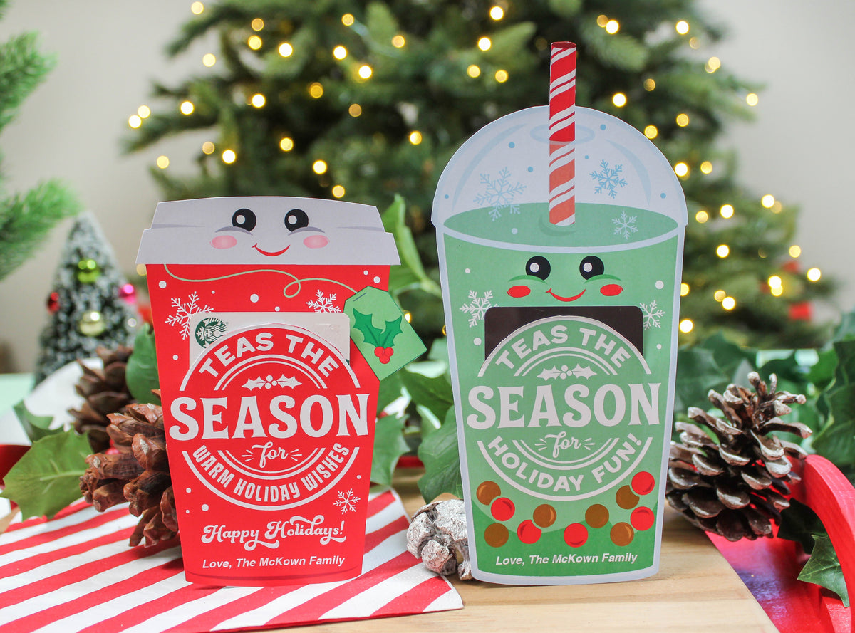 “Teas the Season” Tea Gift Card Holders