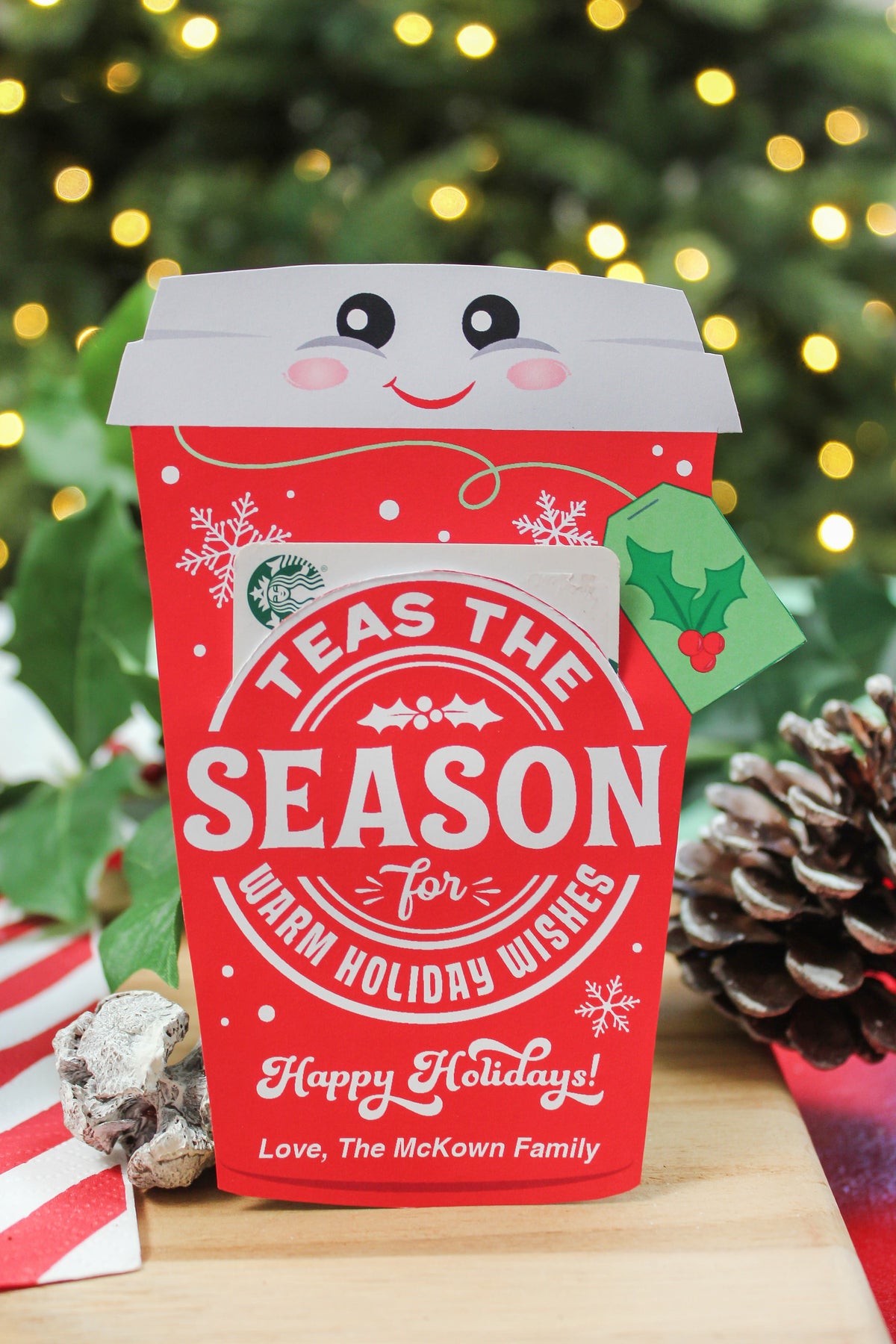 “Teas the Season” Tea Gift Card Holders