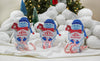 Skiing Yeti Candy Cane Christmas Treat