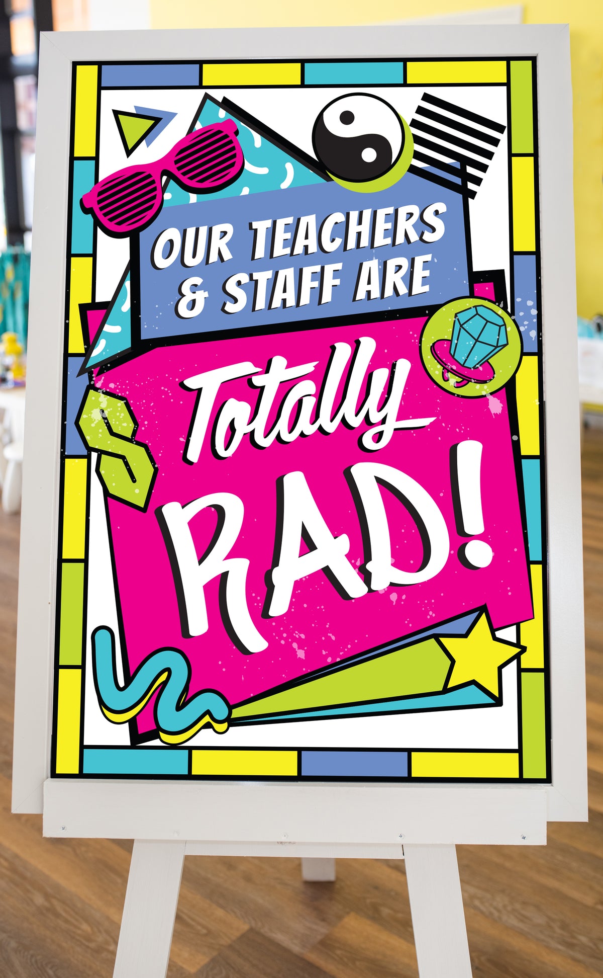 90s Theme Teacher Appreciation Week Decor Pack