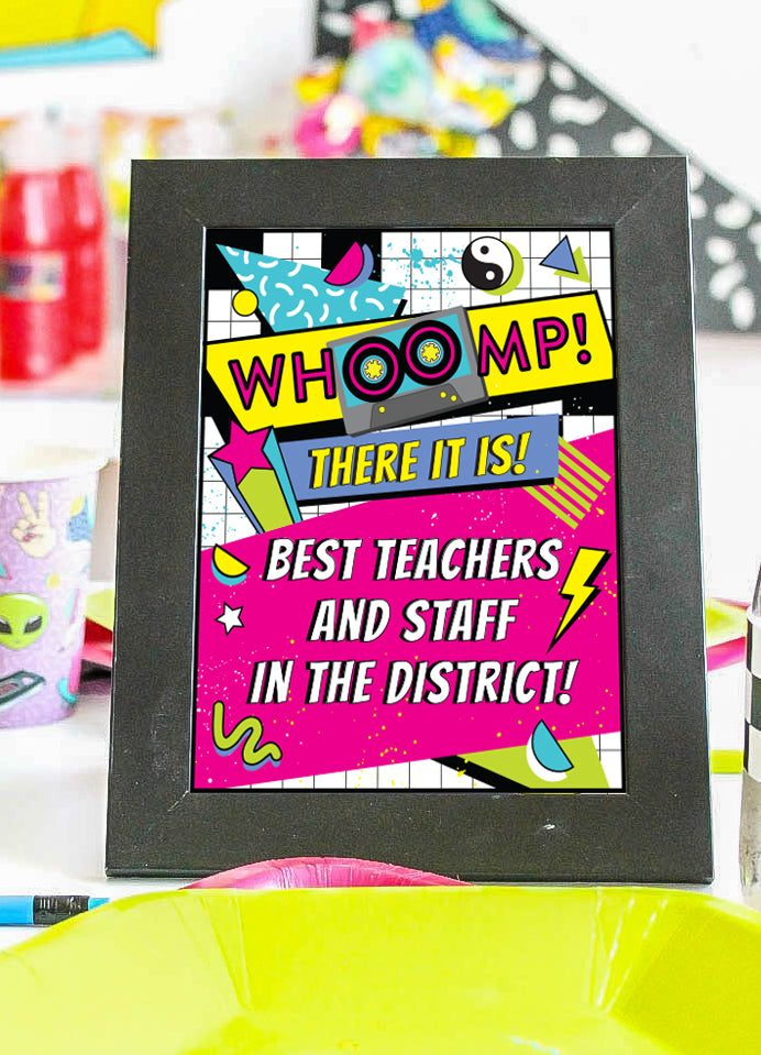 90s Theme Teacher Appreciation Week Decor Pack