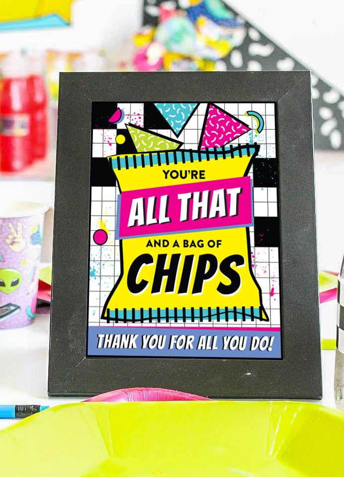 90s Theme Teacher Appreciation Week Decor Pack