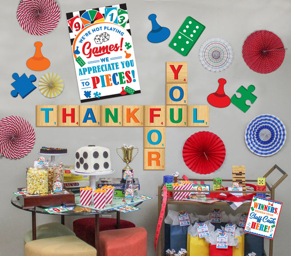 Game Theme Teacher Appreciation Week Decor Pack