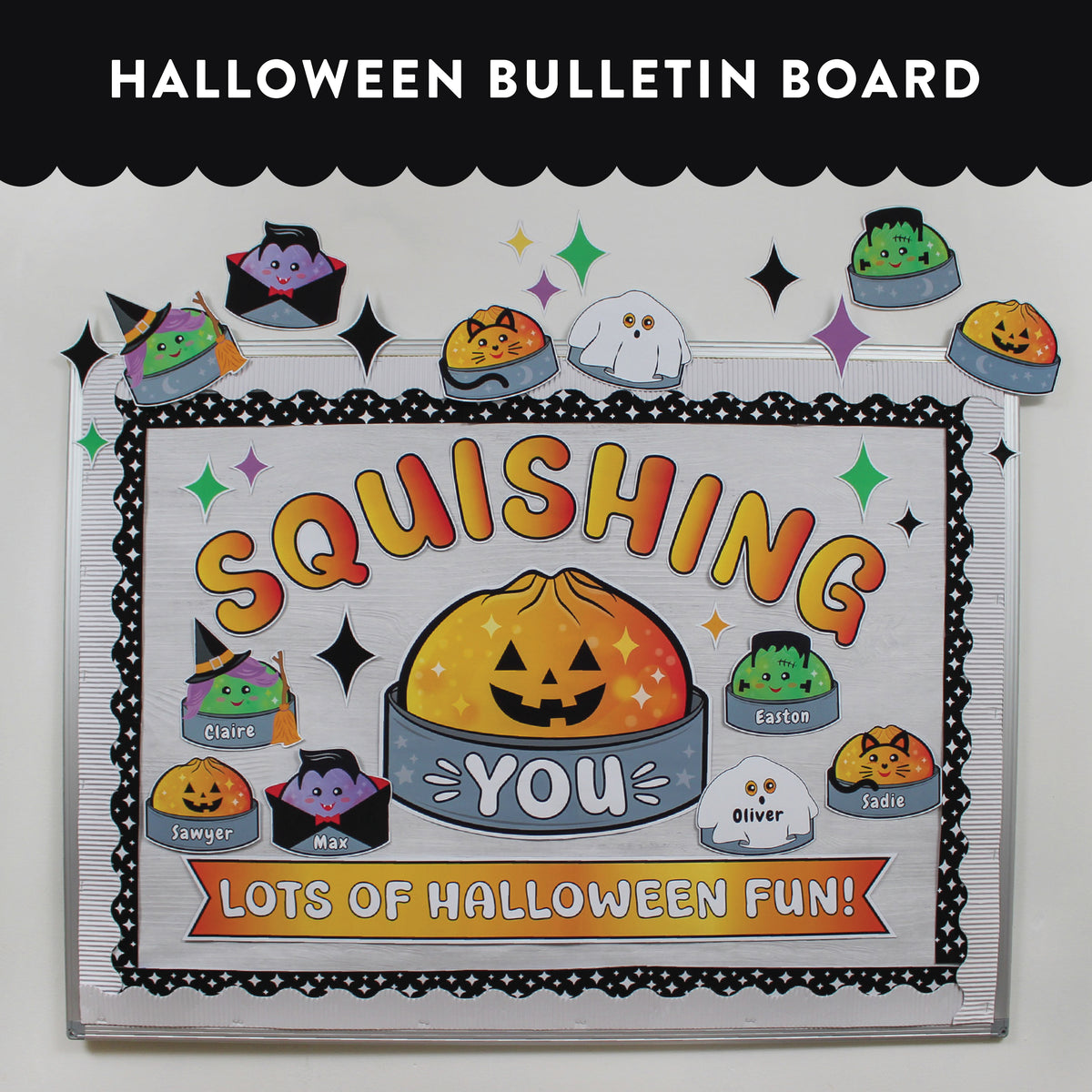 Halloween Squishy Dumpling Bulletin Board