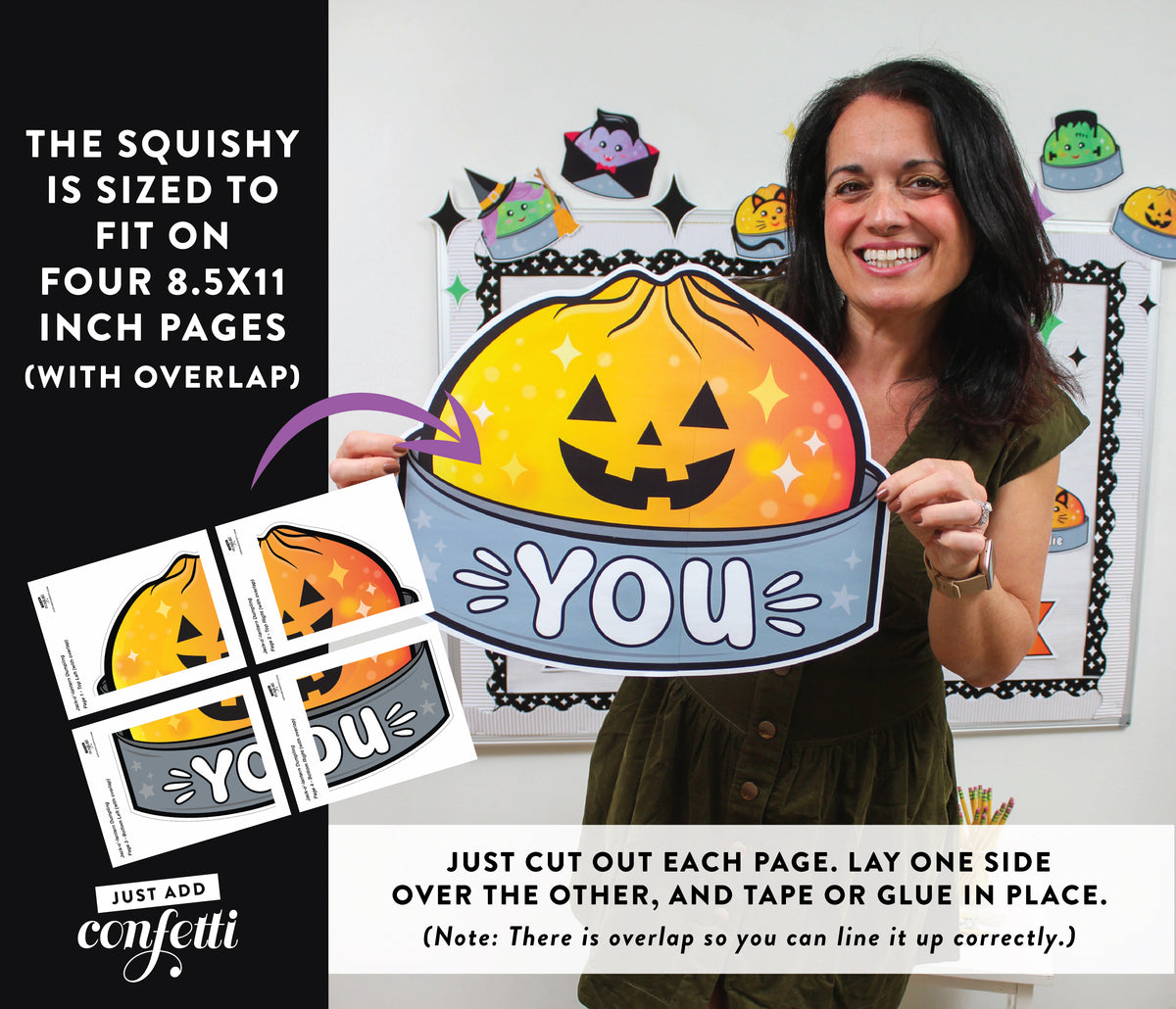 Halloween Squishy Dumpling Bulletin Board