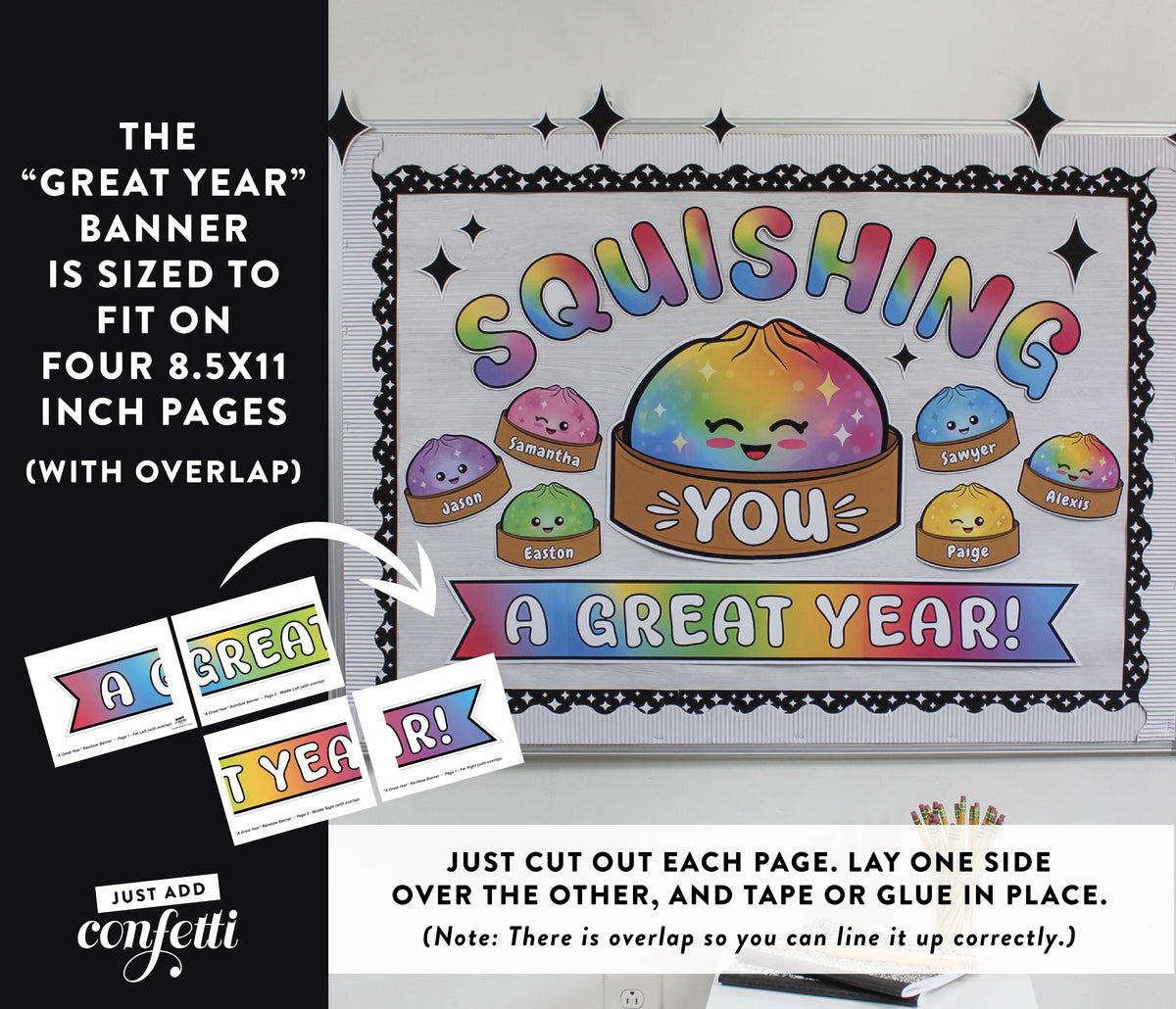Glitter Dumpling Squishy Bulletin Board