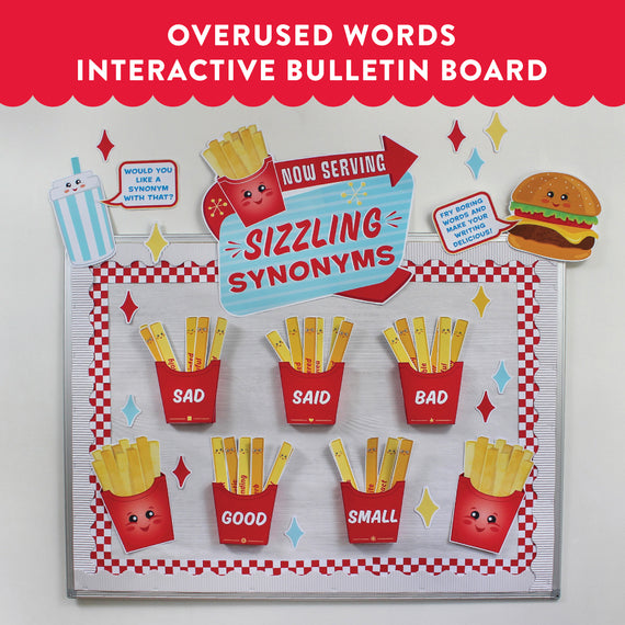 Overused Words Synonym Bulletin Board Kit