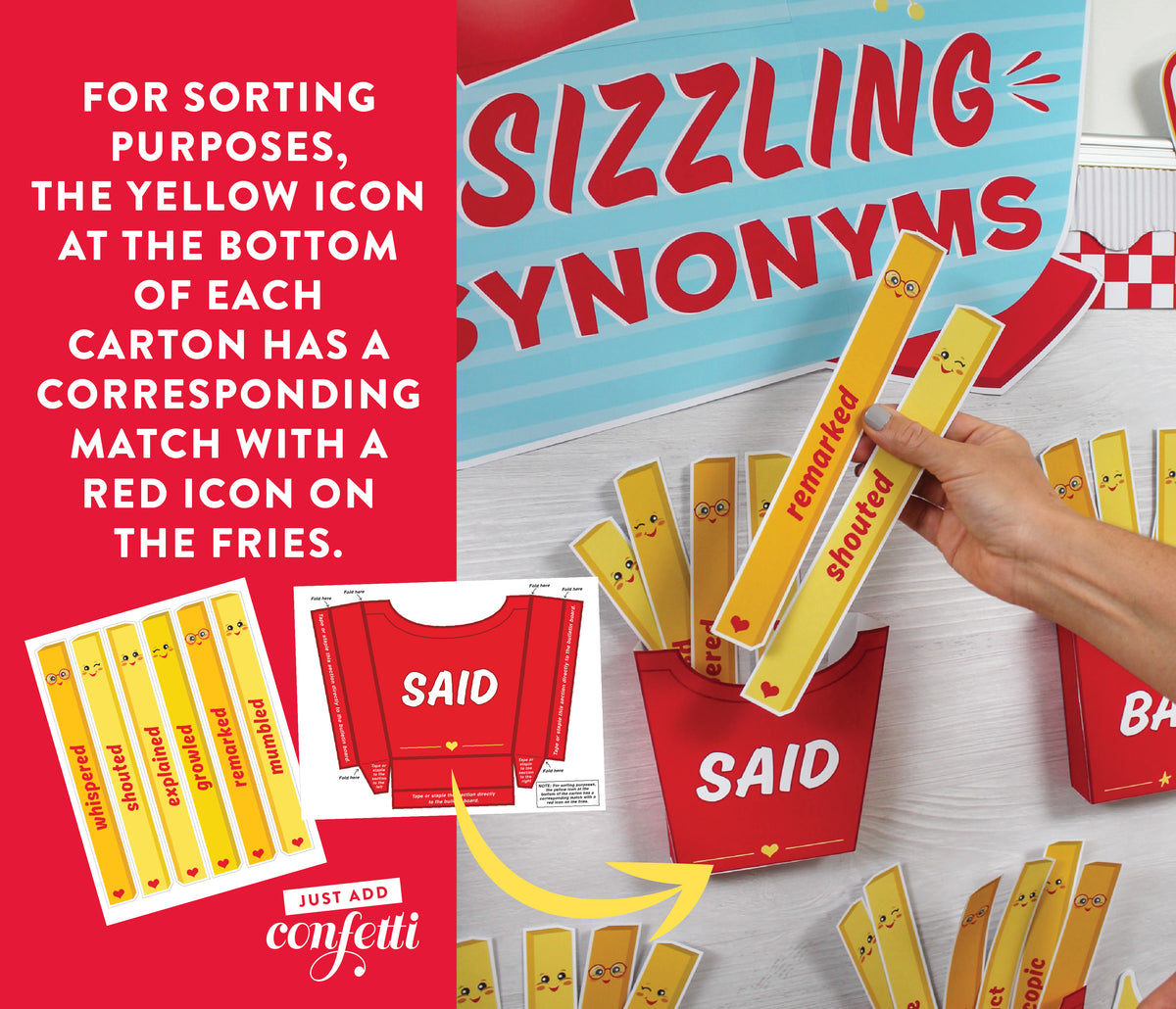 Overused Words Synonym Bulletin Board Kit