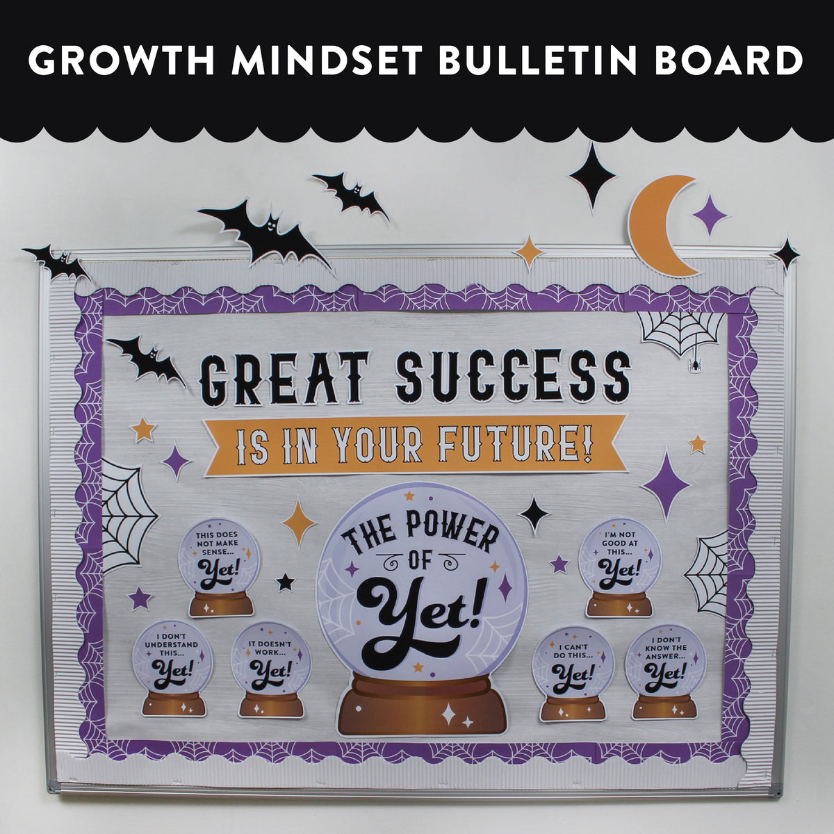 "The Power of Yet" Crystal Ball Halloween Bulletin Board