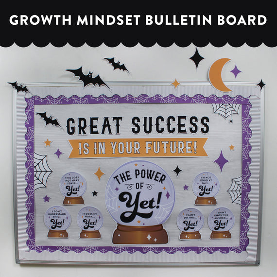 "The Power of Yet" Crystal Ball Halloween Bulletin Board