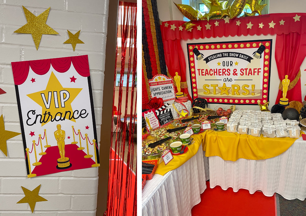 Hollywood Red Carpet Teacher Appreciation Week Decor Pack
