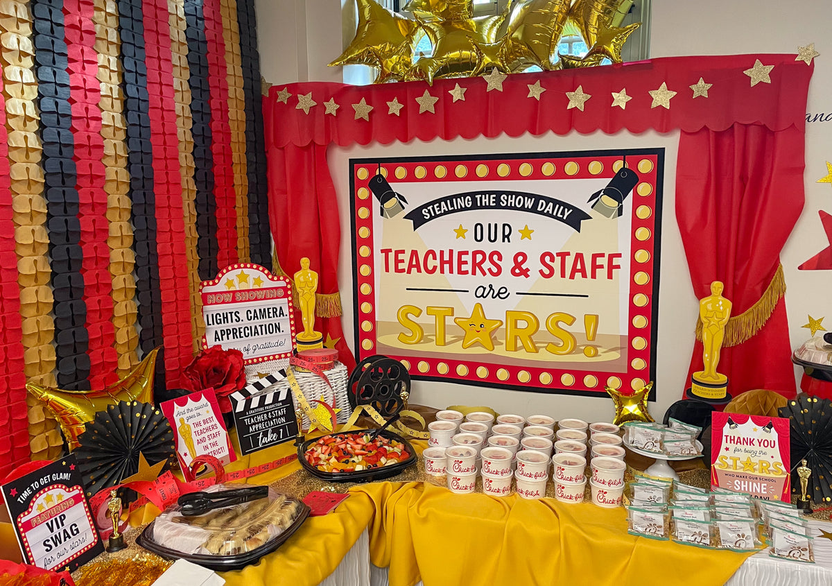 Hollywood Red Carpet Teacher Appreciation Week Decor Pack