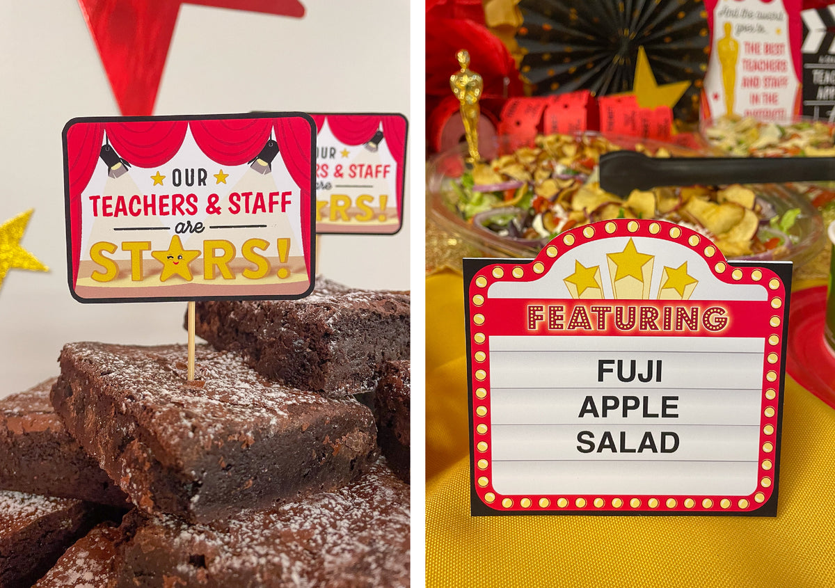 Hollywood Red Carpet Teacher Appreciation Week Decor Pack