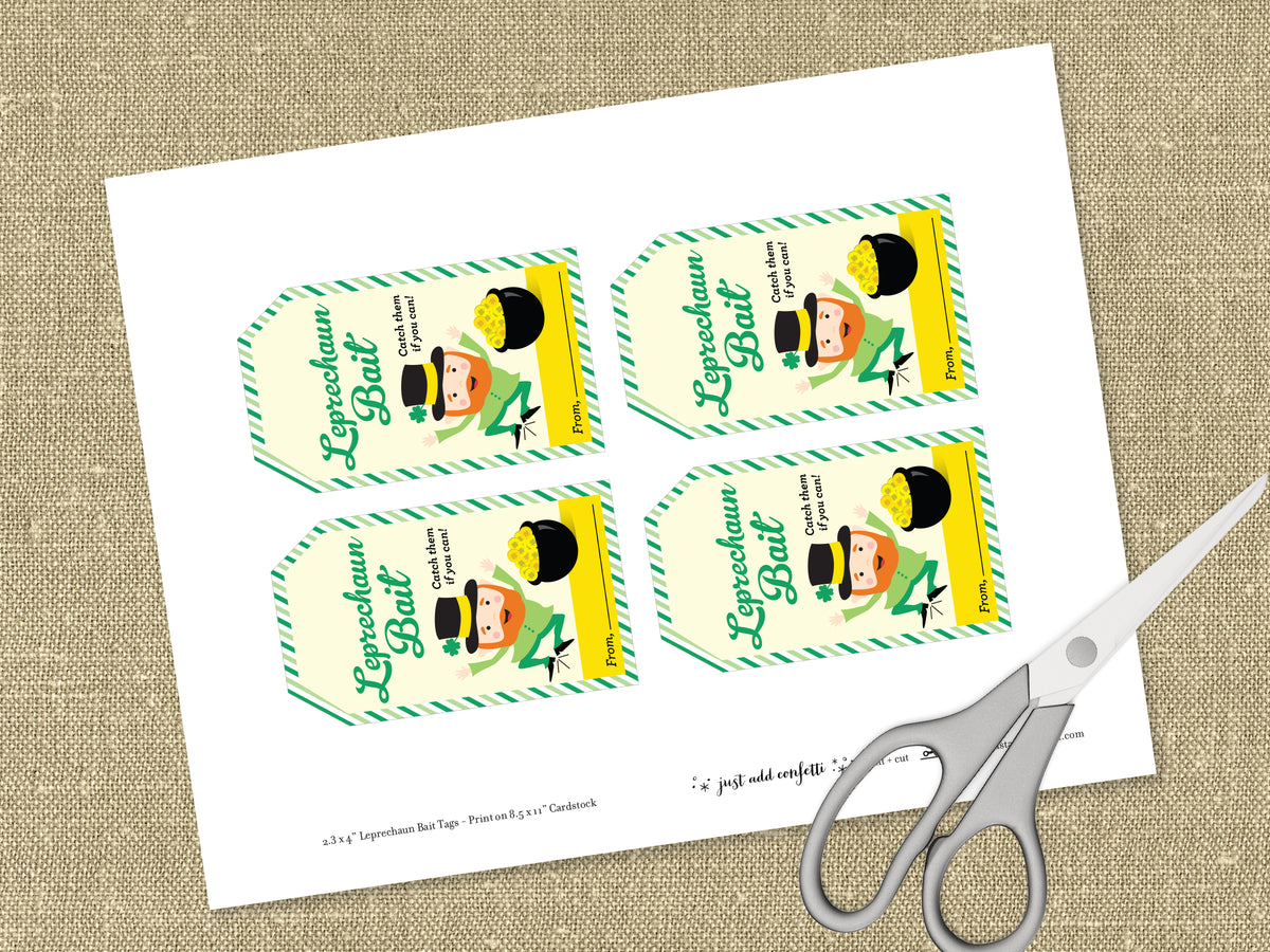 “Leprechaun Bait” St. Patrick's Day Treat Tag